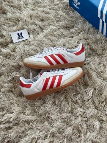 Adidas Samba Red White Gum Sole