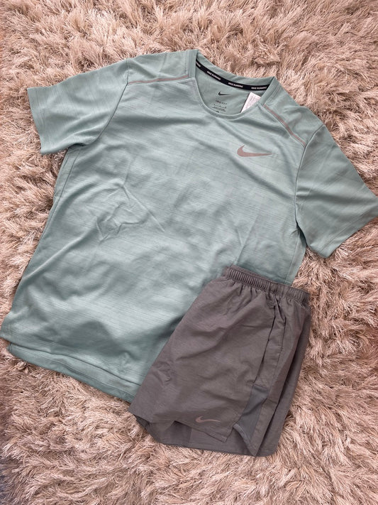 Nike Mineral Blue Miler 1.0 T-shirt Set