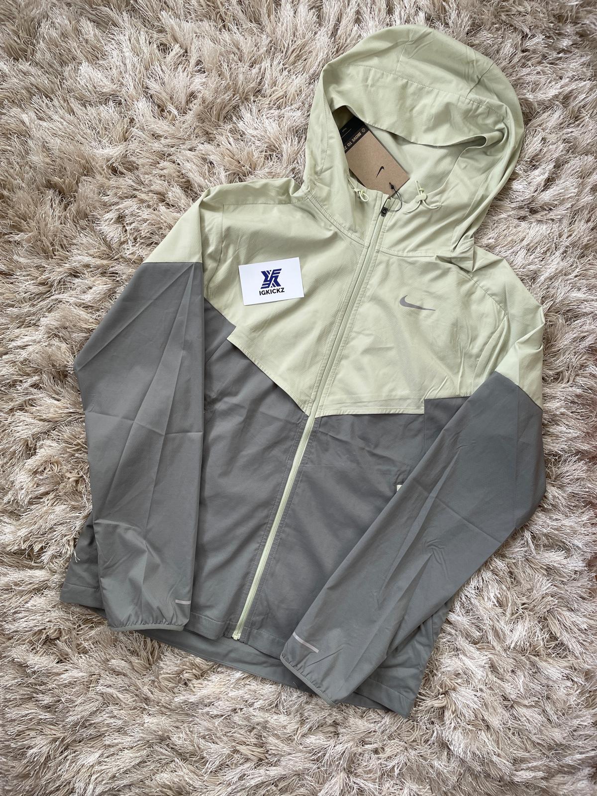 Nike Olive Green Repel Running Track Top