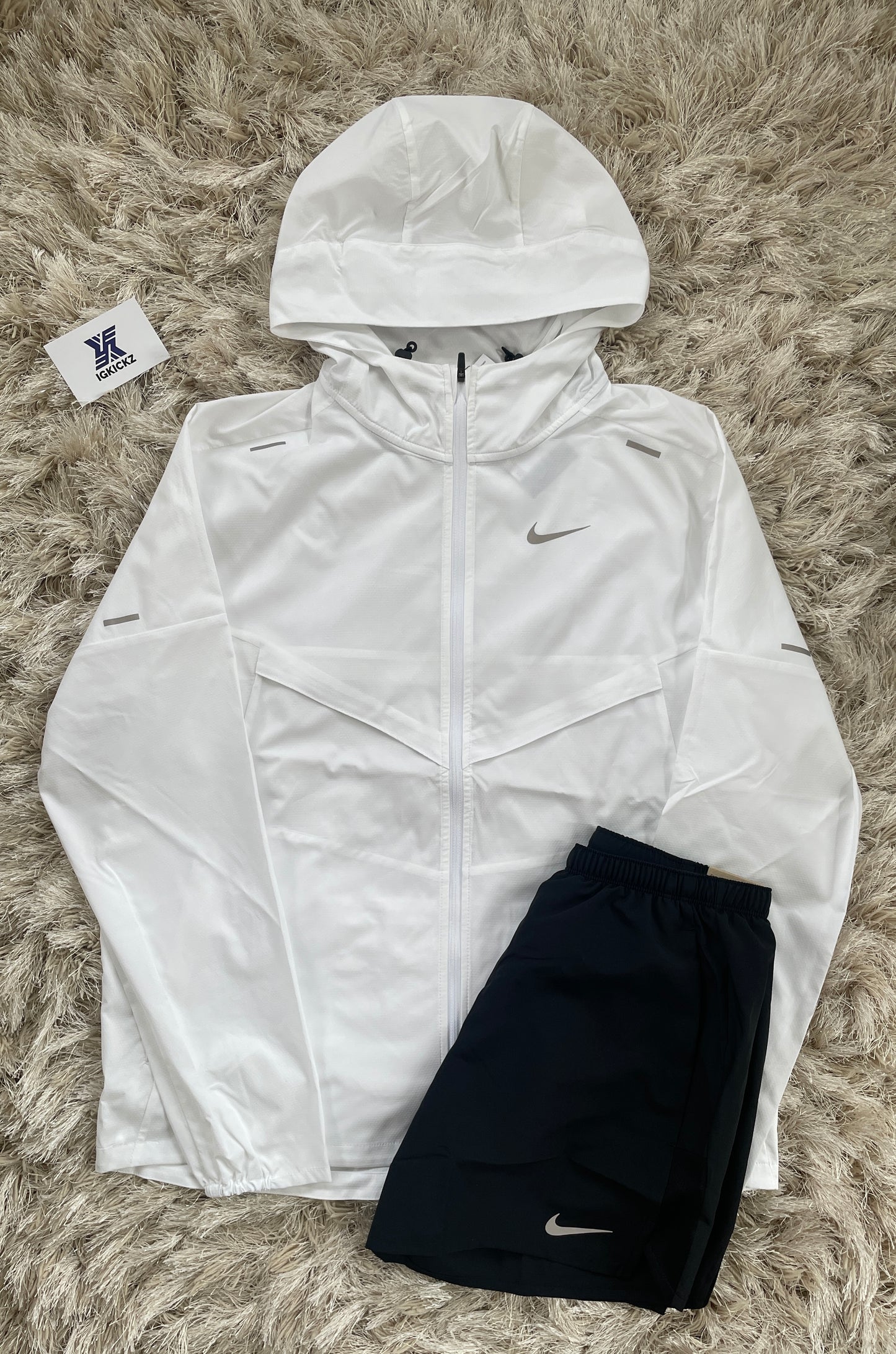 Nike White Repel Running Tracksuit