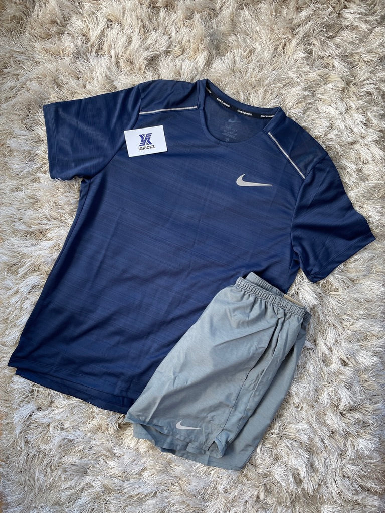 Nike Navy Miler 1.0 T-shirt Set