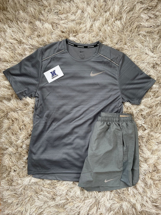 Nike Grey Miler 1.0 T-shirt Set