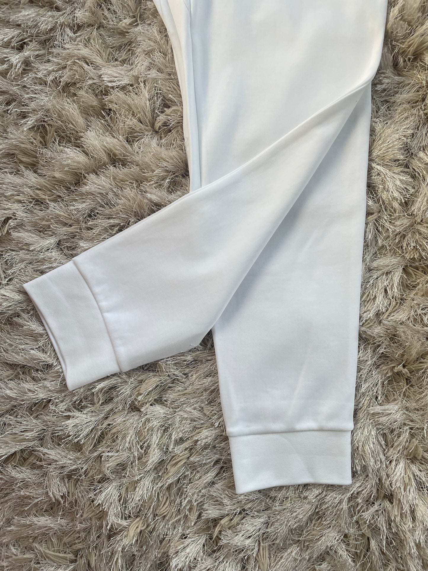 Ralph Lauren Double Knit White Jogging Bottoms