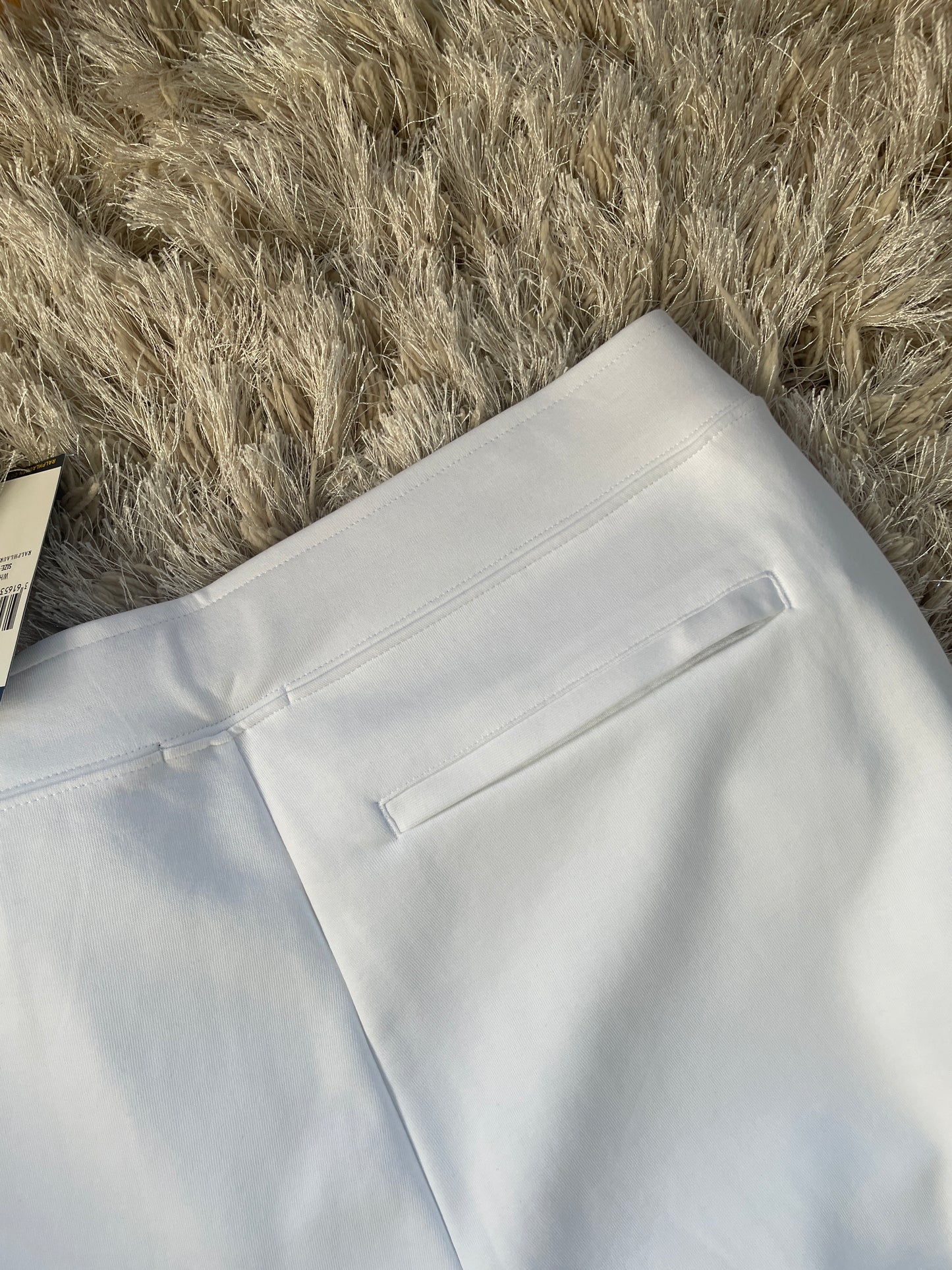 Ralph Lauren Double Knit White Jogging Bottoms