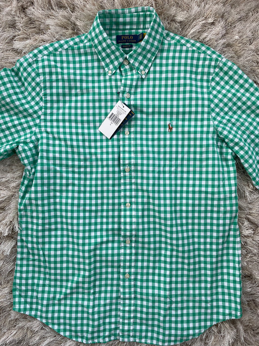 Ralph Lauren Green Chequered Long Sleeve Shirt