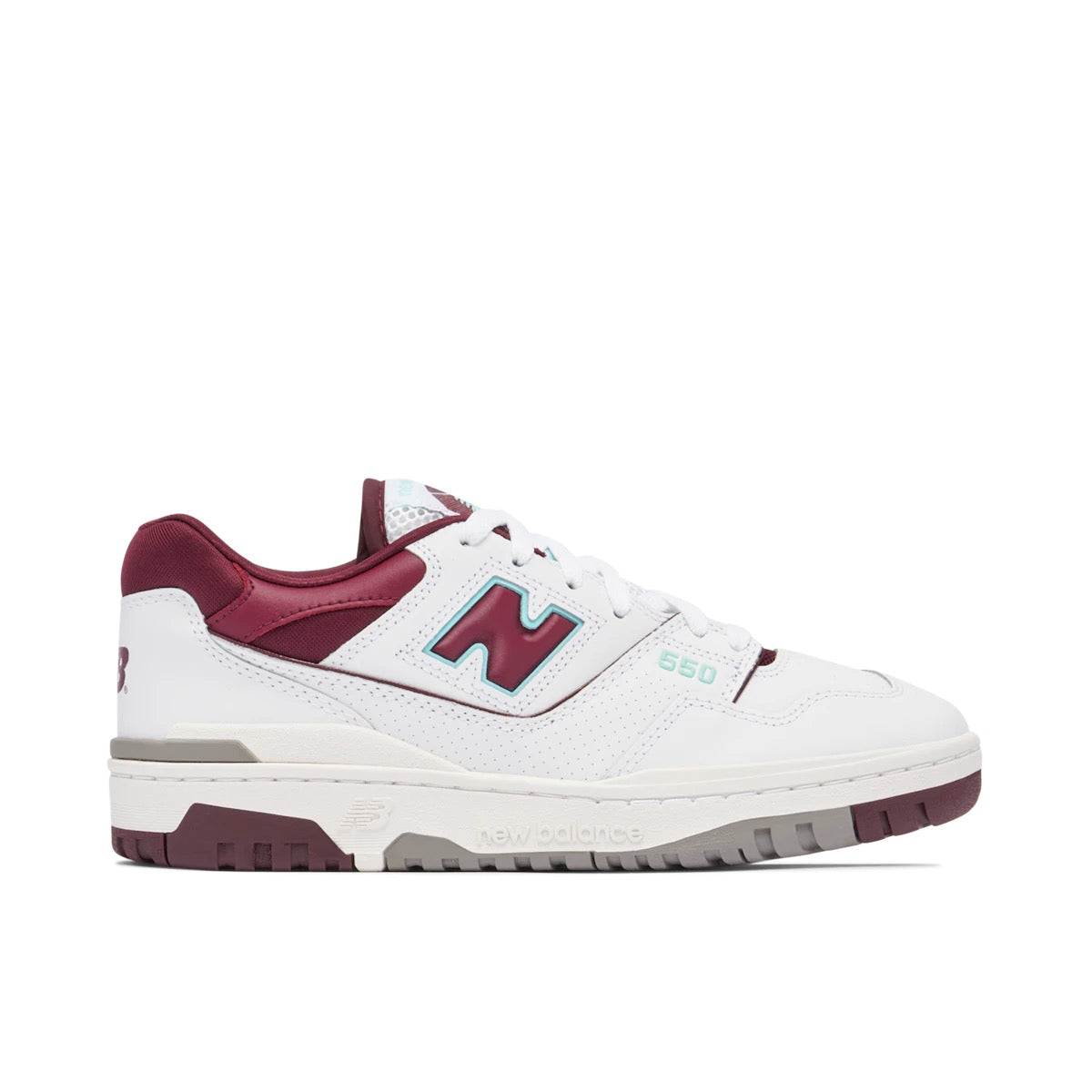 New Balance 550 Burgundy Cyan