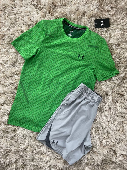 Under Armour Training T-Shirt Short Set Green